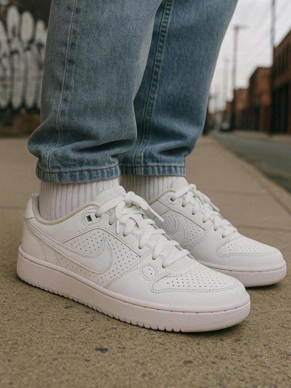 Nike Son of Force White Low-Top Sneakers